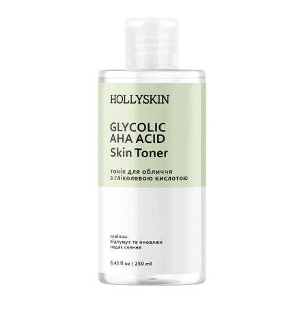 HOLLYSKIN Тоник для лица Glycolic AHA Acid Skin Toner 250 мл