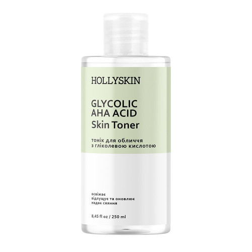 HOLLYSKIN Тоник для лица Glycolic AHA Acid Skin Toner 250 мл