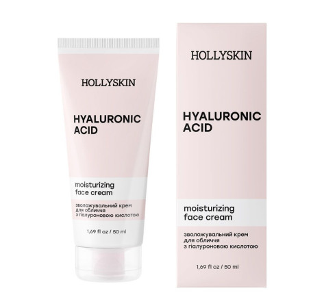 HOLLYSKIN Зволожувальний крем для обличчя з гіалуроновою кислотою Hyaluronic Acid Face Cream 50 мл
