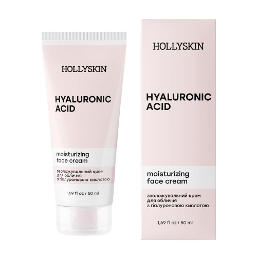 HOLLYSKIN Зволожувальний крем для обличчя з гіалуроновою кислотою Hyaluronic Acid Face Cream 50 мл