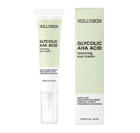 HOLLYSKIN Крем для кожи вокруг глаз с гликолевой кислотой Glycolic AHA Acid Eye Cream 10 мл