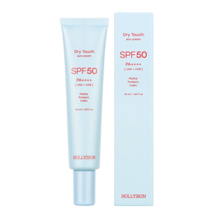 HOLLYSKIN Матуючий сонцезахисний крем для обличчя SPF 50 Dry Touch  40 мл