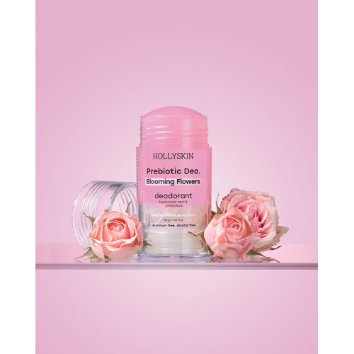 HOLLYSKIN Парфумований дезодорант з гіалуроновою кислотою і пребіотиками Blooming Flowers 50 г