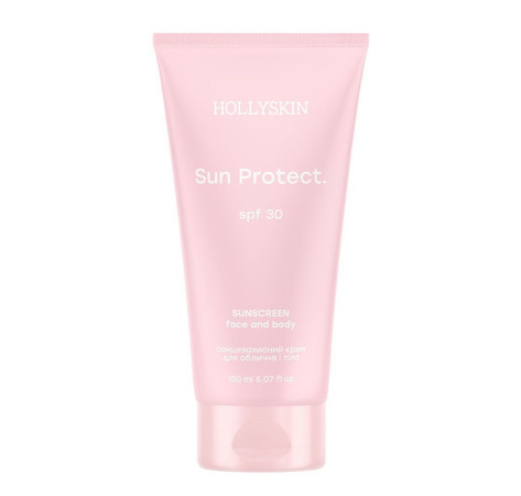 HOLLYSKIN Сонцезахисний крем для обличчя  та тіла SPF 30 Sun Protect 150 мл