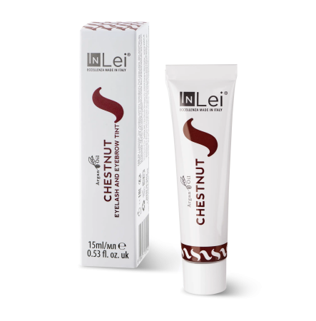 inLei Краска с аргановым маслом для ресниц и бровей CHESTNUT