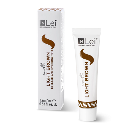 inLei Фарба з аргановою олією для вій і брів LIGHT BROWN