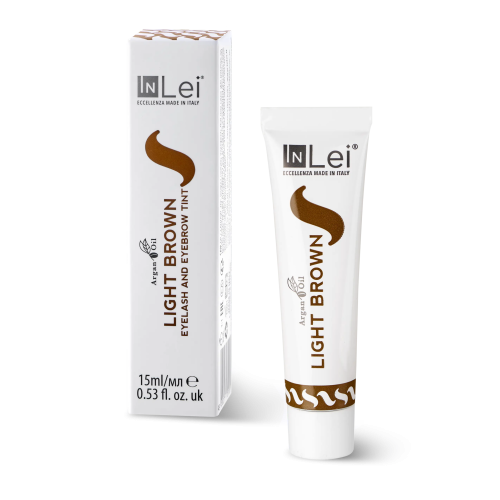 inLei Фарба з аргановою олією для вій і брів LIGHT BROWN