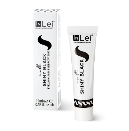 inLei Краска с аргановым маслом для ресниц и бровей SHINY BLACK
