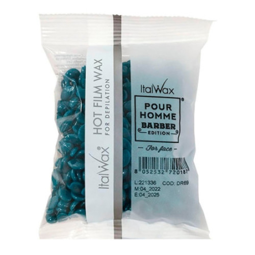 Гарячий віск у гранулах Italwax чоловічий Pour Homme Barber Edition (для обличчя), 100 г