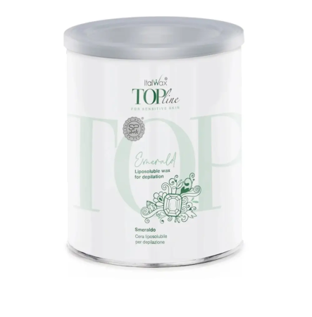 Теплий віск у банці Italwax TOP Line Смарагд, 800г