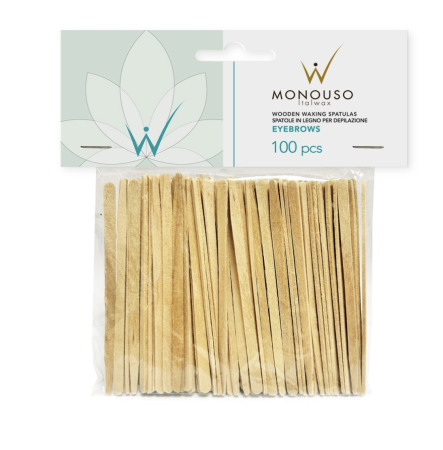 Шпатель деревянный для бровей italwax Eyebrows 100 шт