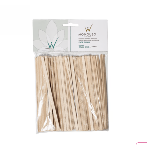 Шпатель дерев'яний вузький italwax  Face small 100 шт