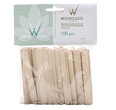 Шпатель дерев’яний середній  italwax Face medium 100 шт