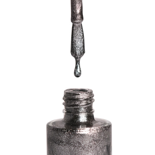 Лак для нігтів з гель-ефектом Deluxe № 54 METALLIC GRAY