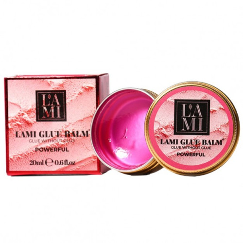 Lami Lashes Клей без клею потужний Lami Glue Powerful (рожевий) 20 мл