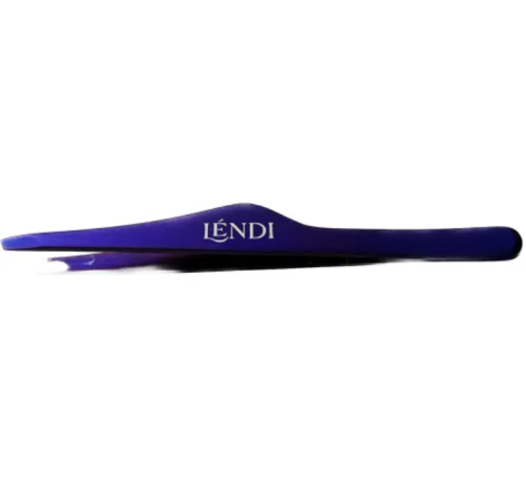 Lendi Пінцет для брів скошений фіолетовий
