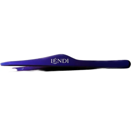 Lendi Пінцет для брів скошений фіолетовий