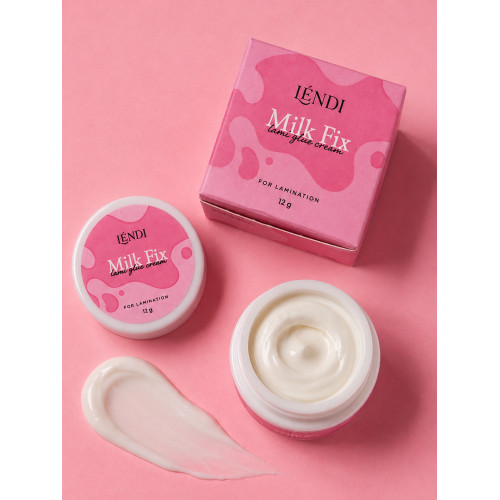 Lendi Кремовый клей для ламинирования ресниц Milk Fix Lami Glue Cream, 12 г