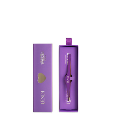 Lendi Пинцет для бровей скошенный Magical Glow