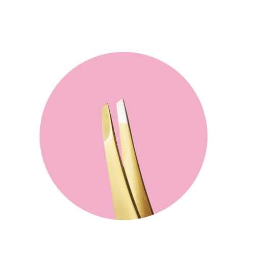 Lendi Пінцет для брів скошений Golden Spark