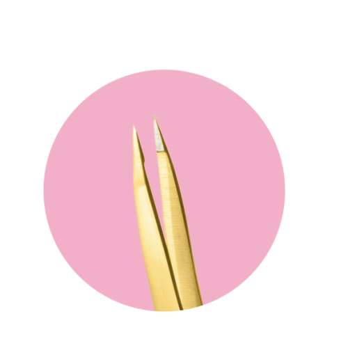 Lendi Пінцет для брів точковий Golden Spark Point