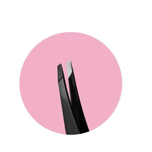 Lendi Пінцет для брів скошений Black Magic