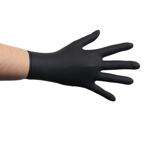 Нітрилові чорні рукавички Safe Touch Advanced Black без пудри M