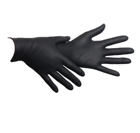 ВІНІЛОВІ РУКАВИЧКИ БЕЗ ПУДРИ SAFETOUCH ЧОРНІ M