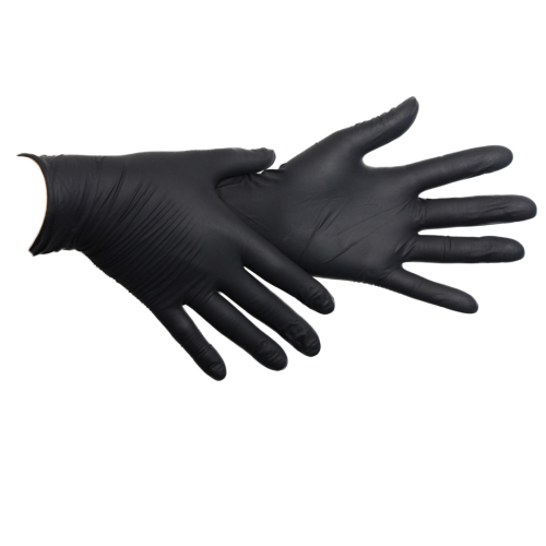 ВІНІЛОВІ РУКАВИЧКИ БЕЗ ПУДРИ SAFETOUCH ЧОРНІ S