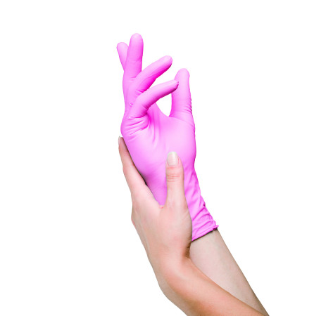 НІТРИЛОВІ РОЖЕВІ РУКАВИЧКИ SAFETOUCH® EXTEND PINK БЕЗ ПУДРИ S