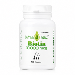 Minomax Biotin – витаминная добавка с биотином (B7), 100 капсул