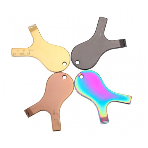 Аплікатор для ламінування вій багаторазовий сталевий, бронза