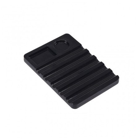 Подставка для сушки кистей, плоская черная