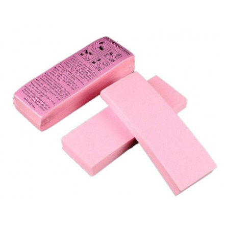 Полоски для депиляции / розовые 100 шт