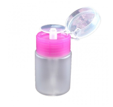  Пластиковий флакон з дозатором-помпою (рожева кришка) 60 мл