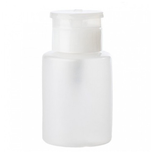 Пластиковий флакон з дозатором-помпою (прозора кришка) 150 мл