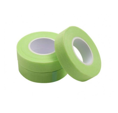  Скотч паперовий для ламінування вій, стрічка для нарощування вій, колір зелений (9 метрів)