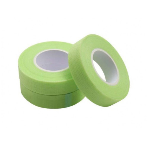 Скотч паперовий для ламінування вій, стрічка для нарощування вій, колір зелений (9 метрів)