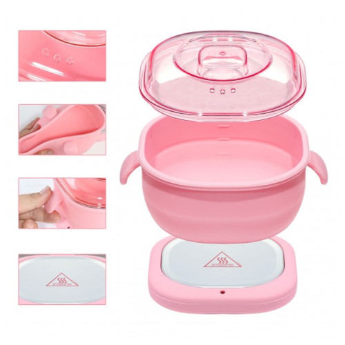Воскоплав банковий Wax Warmer силіконовий рожевий