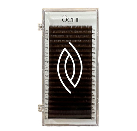 Oh OCHI Вії для нарощування MIX Dark Chocolate, 20 ліній, 0.07-C-6-9
