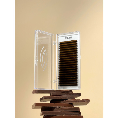 Oh OCHI Вії для нарощування MIX Dark Chocolate, 20 ліній, 0.07-C-6-9