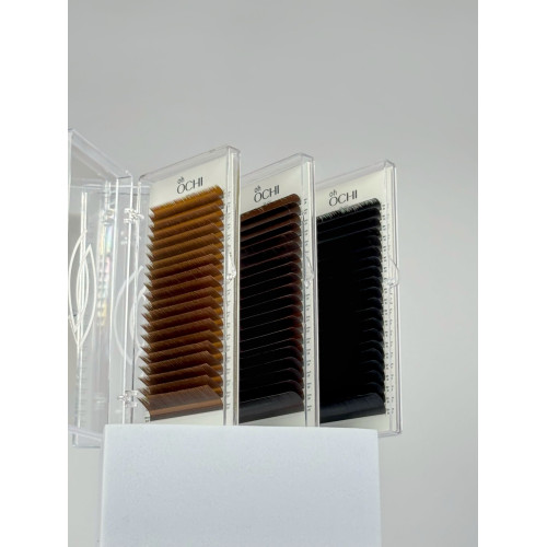 Oh OCHI Вії для нарощування MIX Dark Chocolate, 20 ліній, 0.07-C-6-9