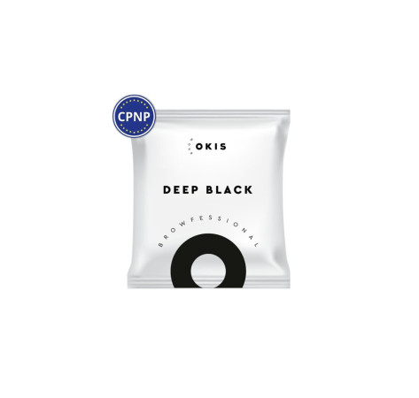 Крем-фарба для брів  з екстрактом хни OKIS BROW саше 5 мл DEEP BLACK