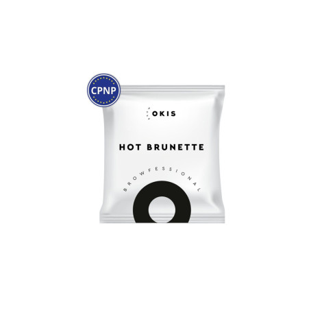 Крем-фарба для брів  з екстрактом хни OKIS BROW саше 5 мл  HOT BRUNETTE