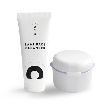 Концентрований гель-дезінфектор для очищення валиків та інструментів OKIS BROW 100 мл + бокс для дезінфекції