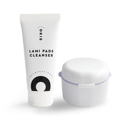 Концентрований гель-дезінфектор для очищення валиків та інструментів OKIS BROW 100 мл + бокс для дезінфекції