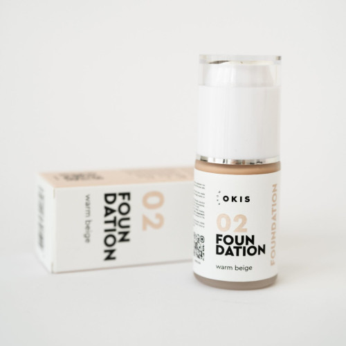 Тональний крем 02 Warm Beige OKIS BROW 30 мл