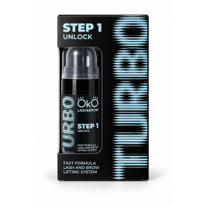 OKO Состав для ламинирования ресниц и бровей TURBO STEP 1 UNLOCK, 10 мл