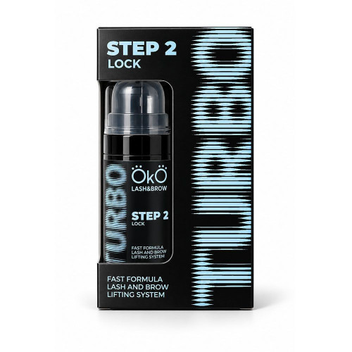 OKO Состав для ламинирования ресниц и бровей TURBO STEP 2 LOCK, 10 мл