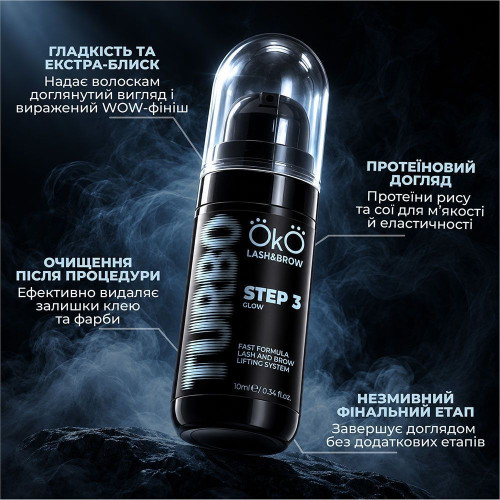 OKO TURBO Набор для ламинирования ресниц и бровей, 3 этапа